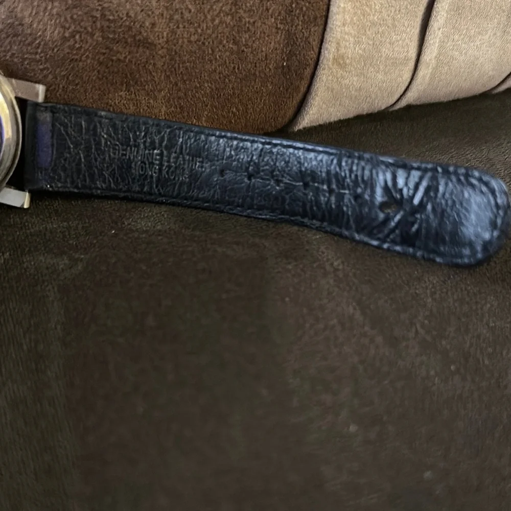 BOY London Unisex Leather Strap Watch – Silver/Black - Picture 6 of 13